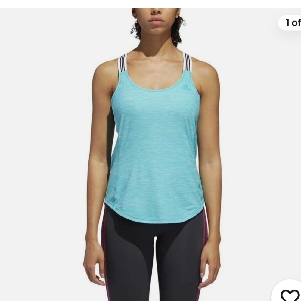 NWOT Adidas Women's Aqua Cross Back Tank Top